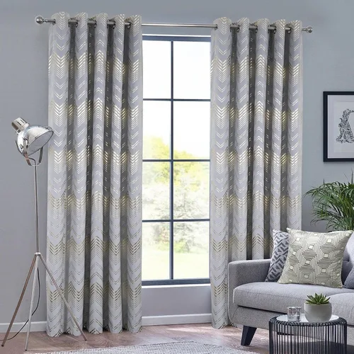 Vista 13 de always4u Cortinas de terciopelo suave de 108 pulgadas de largo con estampado de papel de aluminio de lujo, cortinas de dormitorio de eficiencia