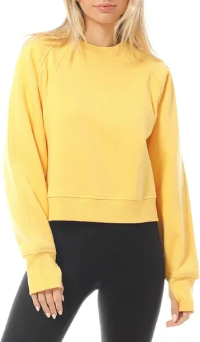 Vista 42 de Design by Olivia Sudadera básica suave y cómoda de cuello redondo para mujer, ropa de otoño