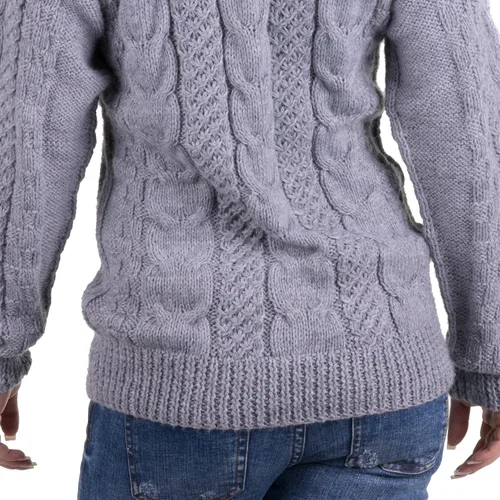 Vista 4 de Gamboa Suéter de alpaca para mujer, suéteres para mujer, suéter de punto para mujer