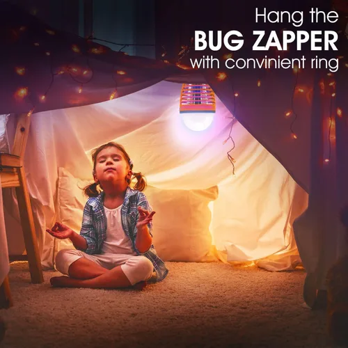 Vista 8 de Himalayan Glow Bombilla eléctrica 2 en 1 para exterminador de insectos, linterna de campamento al aire libre recargable con exterminador