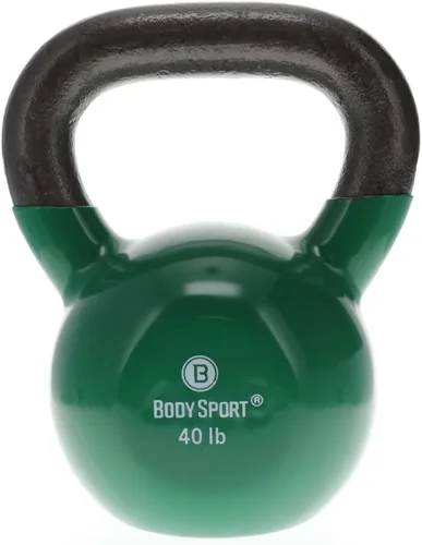 Vista 9 de Body Sport Pesas rusas de hierro con revestimiento de vinilo – Pesa rusa para levantamiento de pesas – Pesa rusa de entrenamiento de fuerza