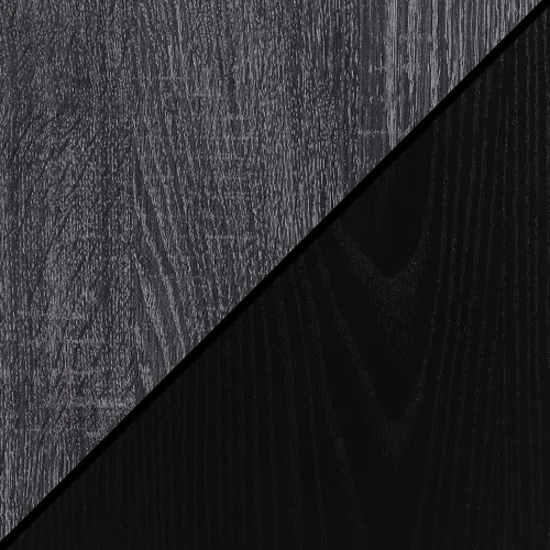 Vista 9 de Convenience Concepts Newport - Escritorio de 2 cajones con estación de carga, gris desgastado/negro
