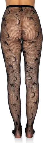 Vista 3 de Leg Avenue womens Dark Alternative Fishnet Tights