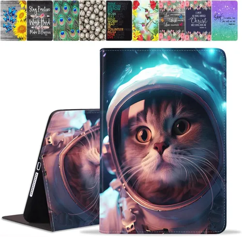 Vista 24 de Funda para Samsung Galaxy Tab A8 de 10.5 pulgadas (SM-X200/X205/X207), funda de piel sintética premium con función de encendido automático