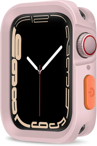 Vista 20 de Estuche Resistente Compatible con Apple Watch Case 41mm 40mm Series 9/8/7/6/5/4/SE3/2/1, Funda Protectora Amortiguadora de TPU Flexible y Suave