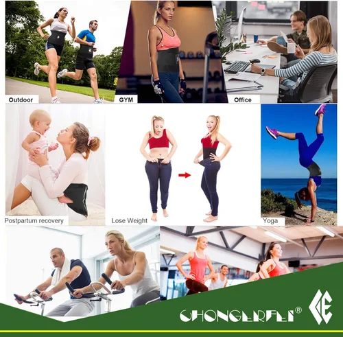 Vista 7 de Chongerfei - Moldeador reductor de cintura entrenador de cintura faja deportiva para mujer
