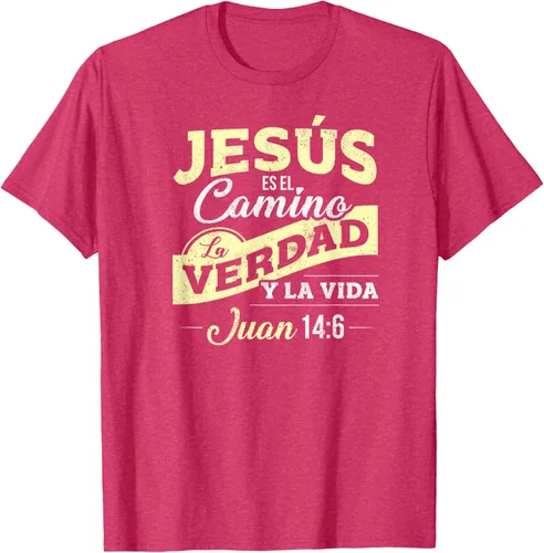 Vista 22 de Camisas de la Biblia de Jesus para los Cristianos Camiseta Española Negro
