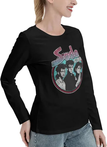 Vista 2 de Soda Stereo Long Sleeve Woman's Casual Loose O-Neck Pullover
