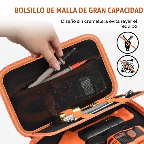 Vista 4 de Casmilee Estuche buscador de disyuntores para Klein ET310/RT250 Negro y anaranjado