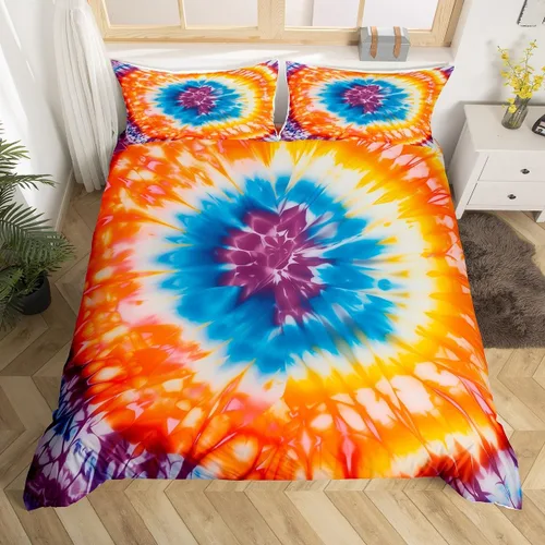 Vista 39 de Erosebridal Juego de ropa de cama de atrapasueños, tamaño individual, juego de funda de edredón bohemia de microfibra de lujo para niños
