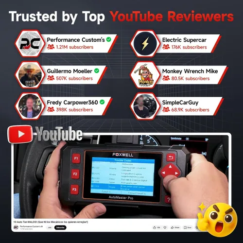 Vista 7 de Transmisión del ABS SRS del escáner NT604 Elite OBD2 del escáner del coche de FOXWELL Check Engine Code Reader for Cars and Trucks, Diagnostic