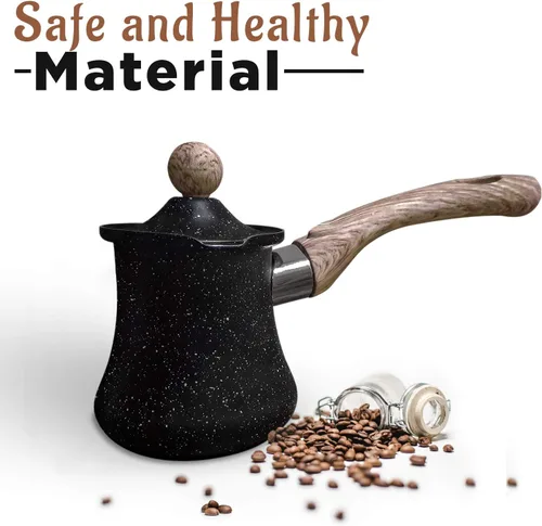 Vista 2 de Ibrik - Cafetera turca multiusos de 12 onzas, acero inoxidable resistente a la corrosión y de grado alimenticio (11.8 fl oz)