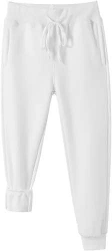Vista 3 de DILBYKE Pantalones deportivos para niños, pantalones deportivos de forro polar con bolsillos, pantalones gruesos para niños