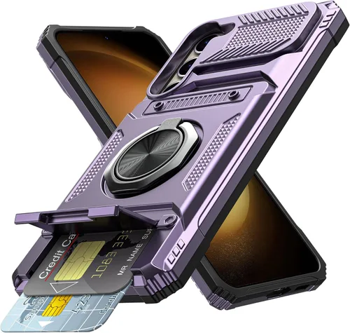 Vista 20 de Vofolen Funda tipo cartera para Samsung Galaxy A15 5G con tarjetero negro