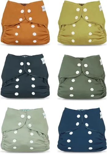 Vista 13 de babygoal Cubierta de Tela para Bebé para Pañales Predoblados, Planos o Ajustados – Ajustable, Reutilizable, Cubierta de Pañal de Natación Impermeable