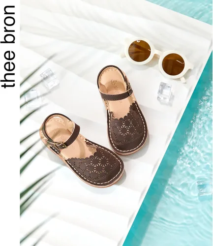 Vista 62 de THEE BRON Sandalias cómodas para niñas, zapatos para niños, sandalias rellenas