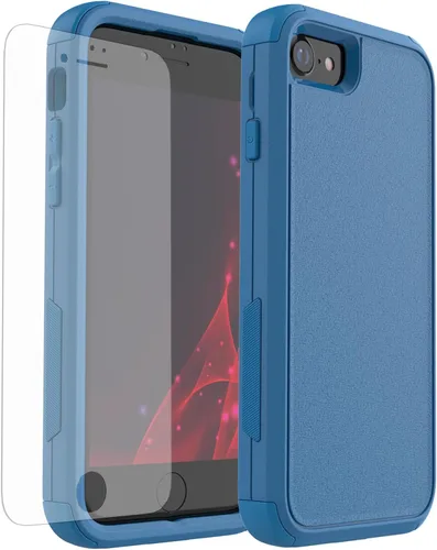 Vista 13 de X-belmox Funda resistente para iPhone SE 2022 (3ª generación), iPhone SE 2020 (2ª generación), 3 en 1 [a prueba de golpes] [a prueba de caídas]