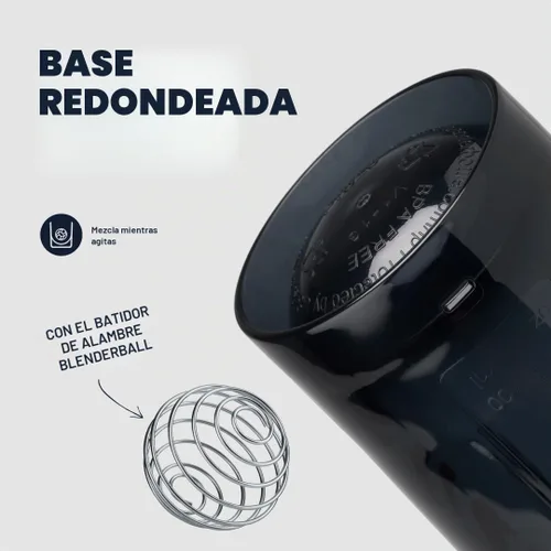 Vista 4 de BlenderBottle - Botella agitadora Pro Series ideal para batidos de proteínas y preentrenamiento, 28 onzas, color negro