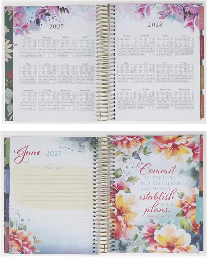 Vista 5 de Christian Art Gifts Agenda semanal 2026-2027: planes diarios/mensuales de be still