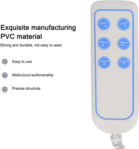 Vista 4 de Ejoyous Silla elevadora con control remoto, controlador de cama de elevación con cable de 8 pines, control remoto reclinable de energía eléctrica