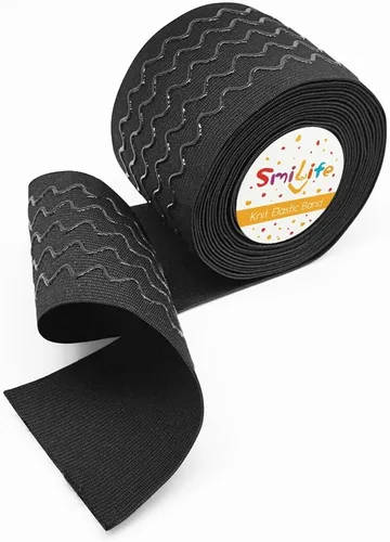 Vista 7 de SmiLife Banda Elástica de Agarre de Silicona para Coser, Beige, 1.05 Pulgadas x 12 Yardas