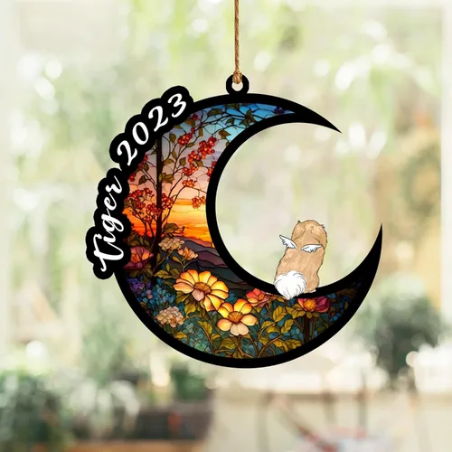 Vista 244 de Nazenti Atrapasoles conmemorativo para perros, adornos de Navidad personalizados para perros, adorno de Navidad, regalos conmemorativos para perros