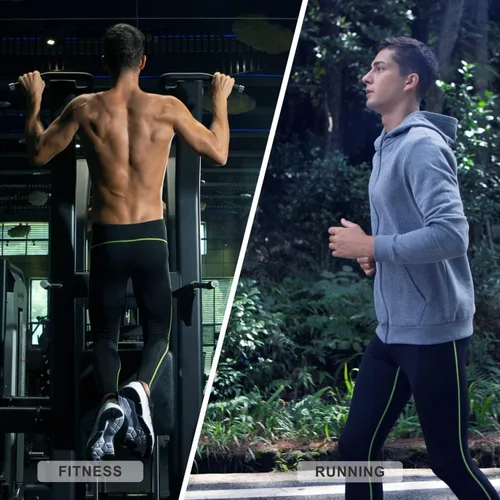 Vista 5 de qualidyne Mallas de ciclismo para hombre, pantalones largos para ciclismo, pantalones de bicicleta cálidos para clima frío, equipo de invierno