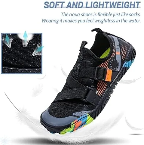 Vista 5 de Water Shoes for Women Men Quick Dry Aqua Socks Unisex Non-Slip Barefoot Shoes for Outdoor Sports Surfing, Swimming, Beach Sports, Kayaking