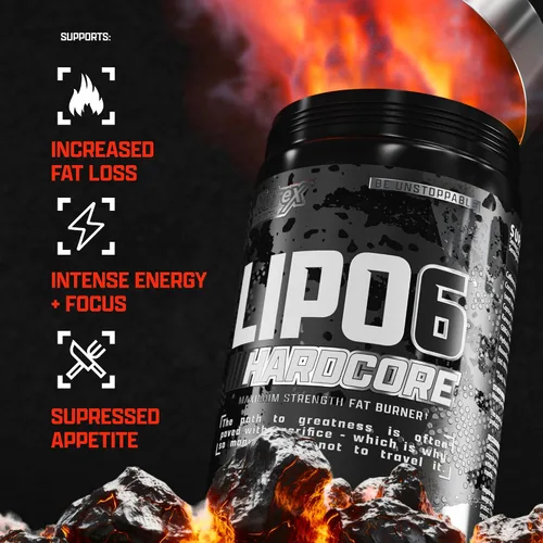 Vista 11 de Nutrex Research Cápsulas dietéticas Lipo-6 Hardcore Energy, 60