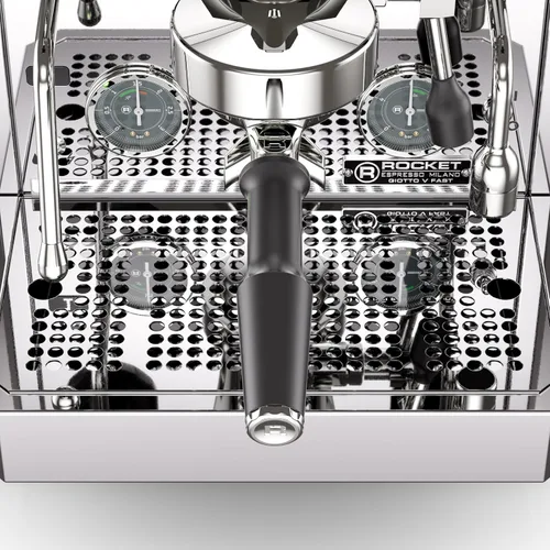 Vista 9 de Rocket Espresso Giotto FAST V - Máquina de café expreso, bomba vibratoria, intercambiador de calor, control de temperatura PID, cromado Cromo