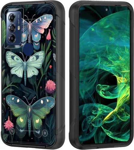 Vista 27 de Funda para Moto G Stylus 5G 2023, resistente de doble capa de policarbonato duro y silicona suave, resistente a prueba de golpes, funda protectora