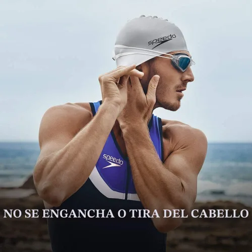 Vista 3 de Speedo - Gorro de natación, silicona