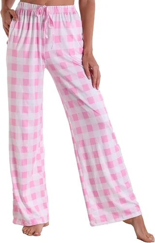 Vista 3 de X-Image Pantalones de pijama casuales cómodos para mujer con bolsillos y cordón