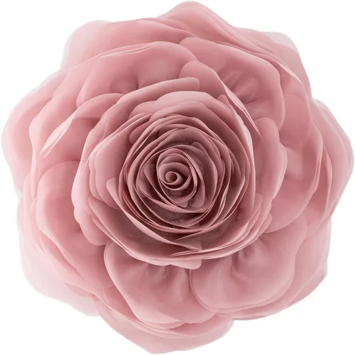 Vista 8 de JWH Fundas de almohada estéticas decorativas con diseño de flores, fundas de almohada redondas hechas a mano para dormitorio, cama, sofá, sala