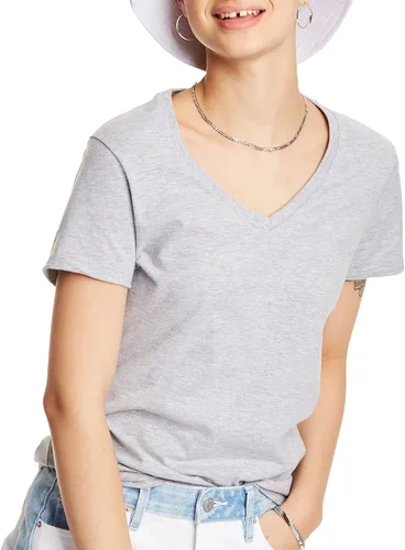 Vista 7 de Hanes Women's Nano Premium Cotton V-Neck T-Shirt Pack