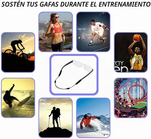 Vista 7 de Paquete de 4 correas ajustables para lentes