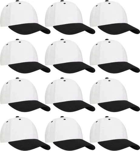Vista 23 de Falari - 12 unidades de gorras de béisbol, lisas y de tamaño ajustable, venta al por mayor Verde militar