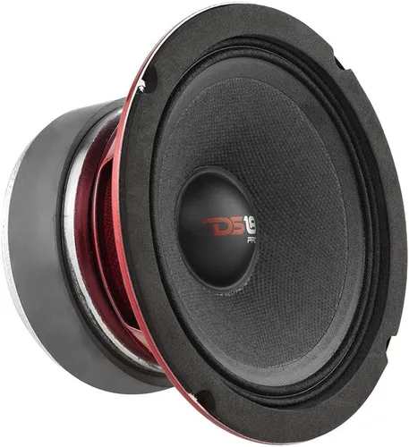 Vista 17 de Altavoz DS18 PRO de rango medio, cúpula en compresión de aluminio roja, altavoces de puerta de audio de alta calidad para auto o camión sistema