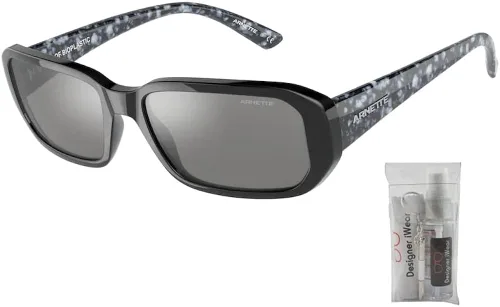 Vista 2 de ARNETTE Gringo AN4265 Rectangle Sunglasses for Men + BUNDLE with Designer iWear Complimentary Care Kit