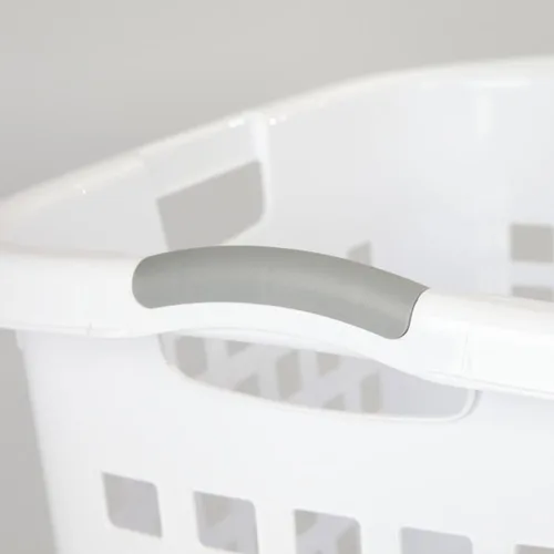 Vista 5 de Sterilite 12258004 Cesta Ultra Fácil de Transportar, Cesta Blanca con Insertos de Titanio, Paquete de 4