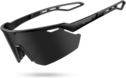 Vista 15 de Lamicall Gafas de sol deportivas polarizadas de 0.85 oz para hombres y mujeres, gafas con protección UV400, para correr, ciclismo, béisbol, pesca