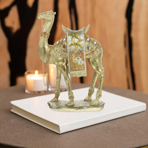 Vista 7 de ABOOFAN Estatua de camello de simulación para decoración del hogar, figura de camello de resina de estilo de Oriente Medio para el hogar, oficina