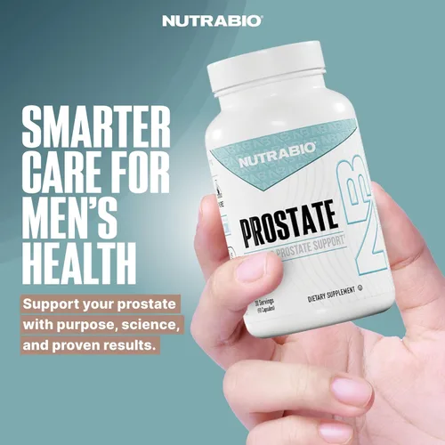 Vista 5 de NutraBio Próstata- Soporte avanzado para la función de la próstata- Defensa de la inflamación y soporte antioxidante- 90 cápsulas