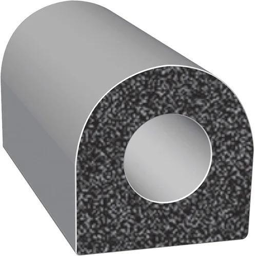 Vista 21 de Trim-Lok Sello de goma en forma de D – 0.437 pulgadas de alto, 0.375 pulgadas de ancho, 25 pies de largo – Sello de espuma EPDM con adhesivo