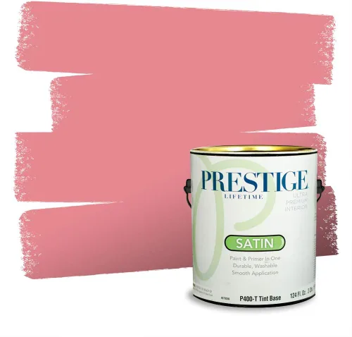 Vista 300 de Prestige Paints Pintura exterior e imprimación en uno, 1 galón, plano, coincidencia comparable de Valspar* Amber Rose*