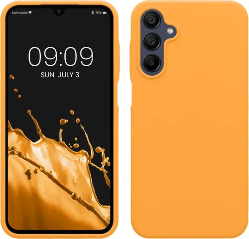 Vista 99 de kwmobile Funda Compatible con Samsung Galaxy A14 5G - Funda de teléfono de TPU y silicona con acabado suave - Verde Lima