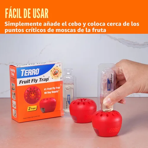Vista 4 de Trampa para moscas de fruta Terro, paquete de 4
