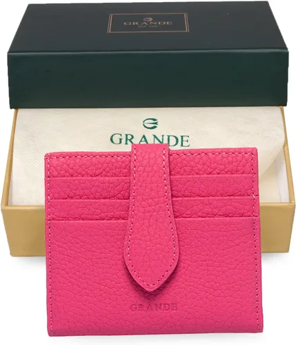 Vista 45 de Grande -3803 Cartera unisex, Azul (Iced Blue), Cartera delgada de cuero con cierre a presión pequeño
