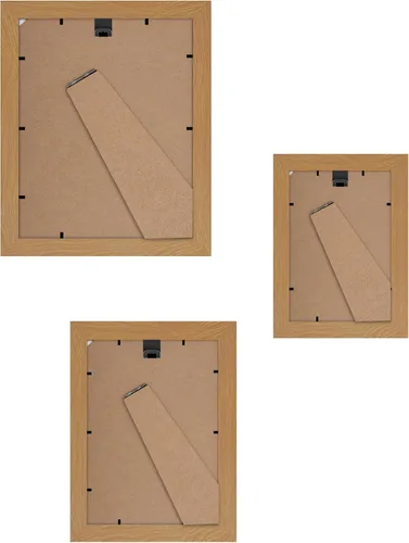 Vista 5 de Americanflat Juego de 10 marcos de fotos con vidrio inastillable, juego de marcos de pared para galería con dos marcos de 8 x 10 pulgadas, cuatro