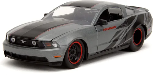 Vista 9 de Jada Toys Big Time Muscle 1:24 2010 Ford Mustang GT - Coche fundido a presión, juguetes para niños y adultos